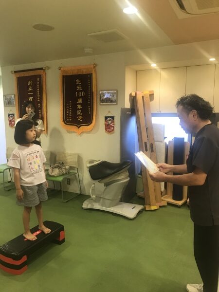 夏休み宿泊集中施術がんばったで賞の授与式