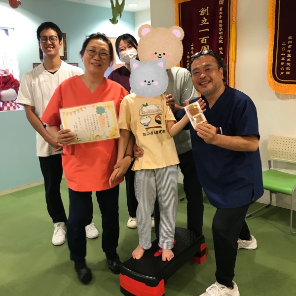 がんばったで賞と副賞の授与