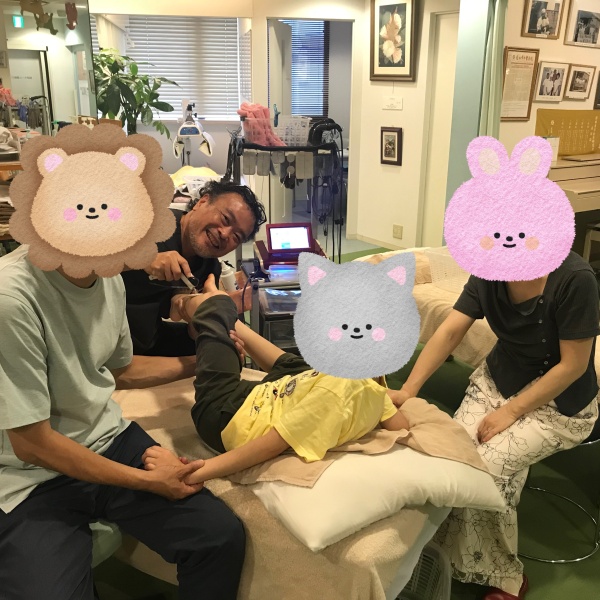 夏休み宿泊集中施術の動作改善法の様子